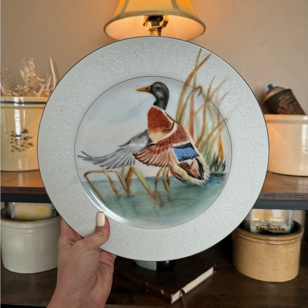 Vintage Crown Victoria Mallard Duck Decorative Plate